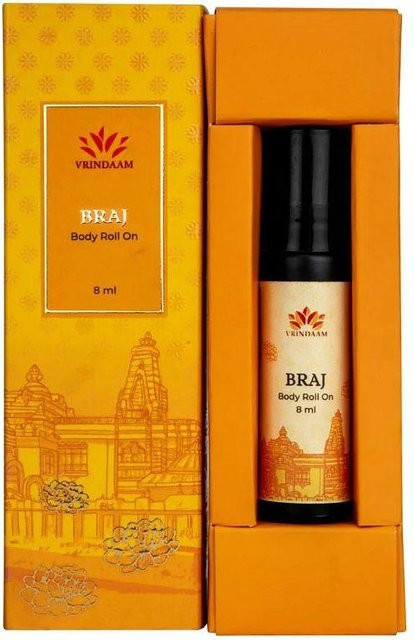 Braj Aromaöl-Rollerflasche, 8 ml, Unisex, Jasmin, Blumig - Bild 1