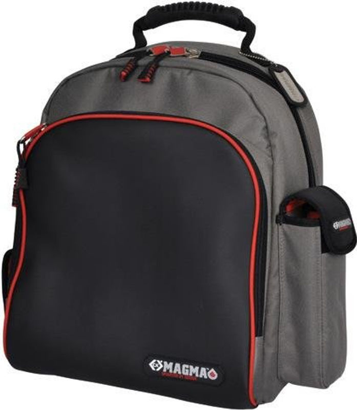 C.K. Werkzeug-Rucksack Magma MA2631 in Schwarz-Grau-Rot mit 31 Taschen und Schlaufen für Techniker - Bild 2
