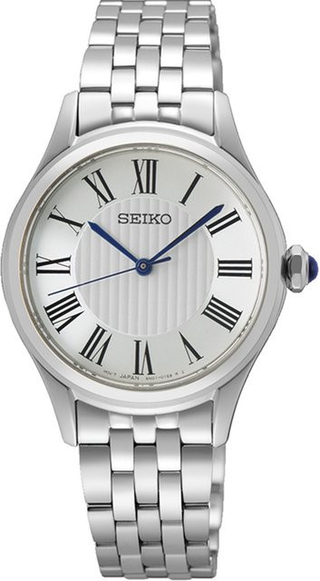 Seiko Armbanduhr, Quarz, Edelstahl, Weiß, 30 mm, Damen - Bild 1