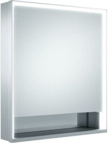 Keuco Spanplattenschraube für kurze Tür Royal Lumos, Vorbau, Anschlag links, Farbe Silber Eloxal, B/T/H: 65 x 73,5 x 13 cm - Bild 1