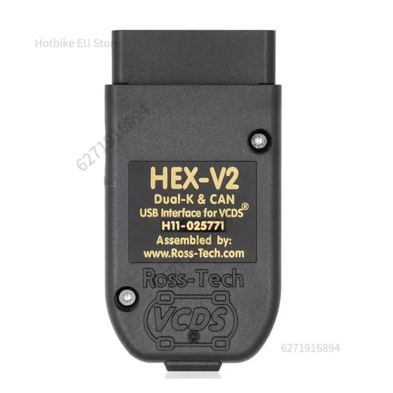 Wesheu VCDS HEX V2 OBD2 Diagnosekabel für Audi, Skoda und VW in Schwarz - Bild 2
