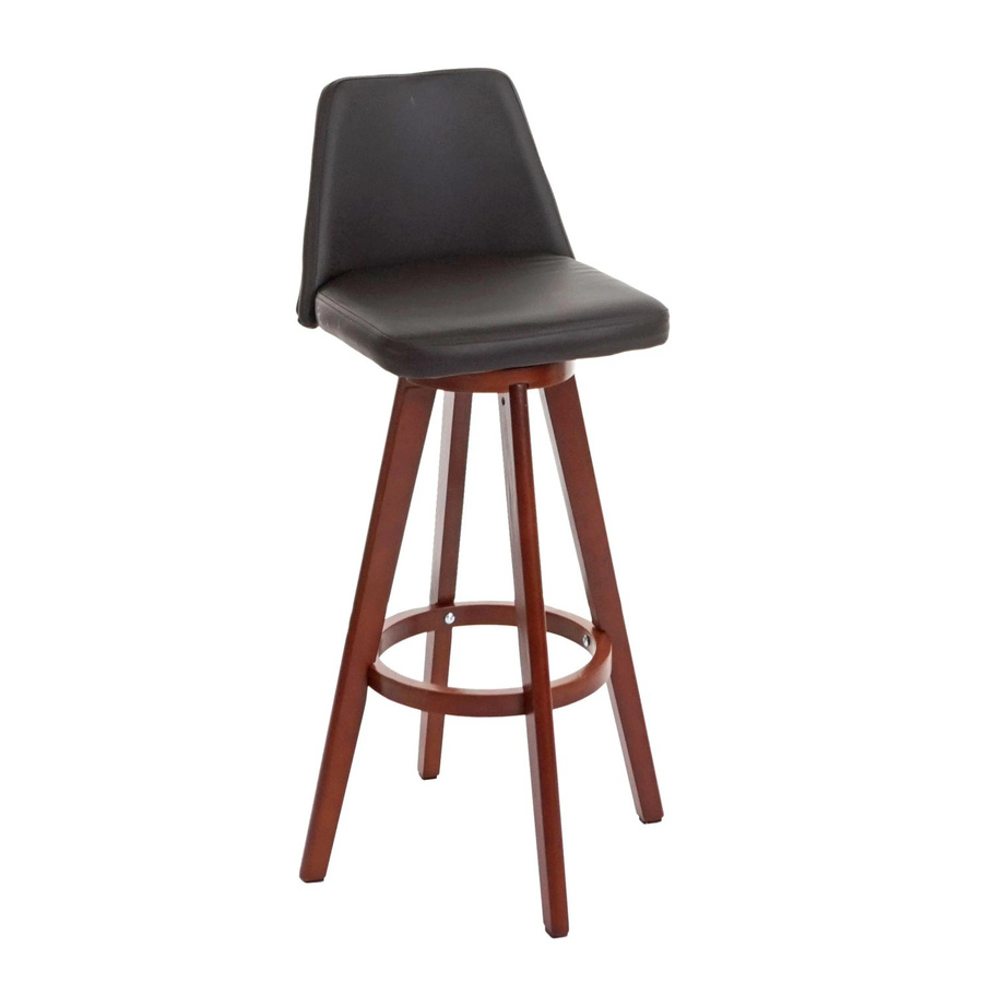 MCW Barhocker C43 drehbar in Braun mit Kunstleder im Retro-Look - Bild 2