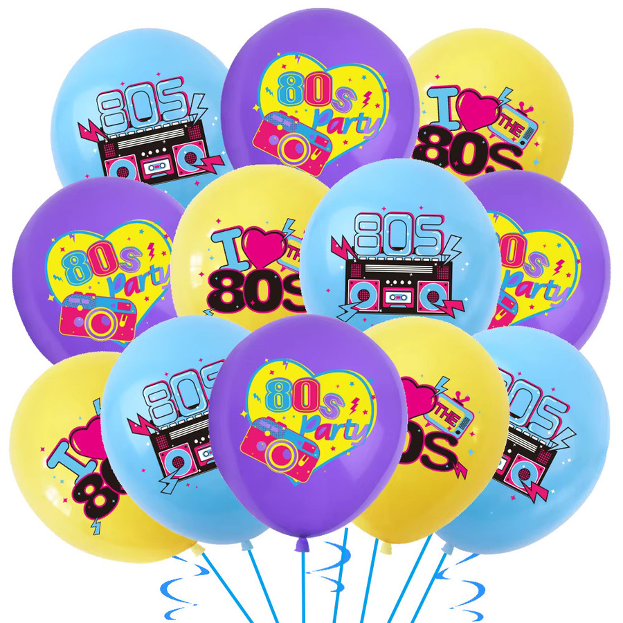 Brilliant Life Retro Disco Luftballons mehrfarbig, 12 Zoll (Durchmesser: 30,48 cm) - Bild 4