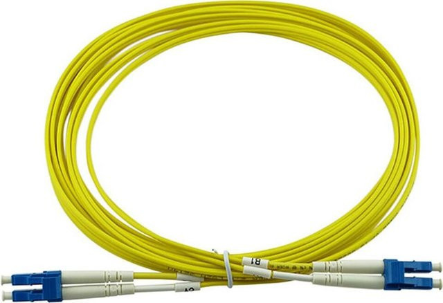 BlueOptics Duplex LWL Patchkabel LC-UPC/LC-UPC Singlemode E9/125µm G.657.A1 beige, 50 Meter - Bild 1