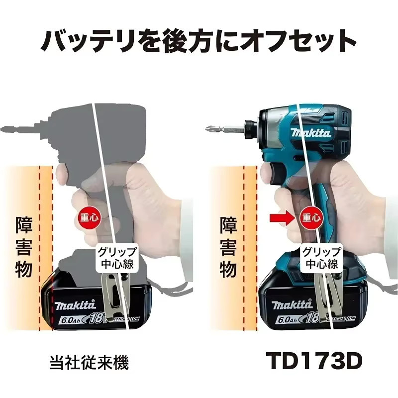 Makita DTD173 LXT 18V Akku-Schlagschrauber mit bürstenlosem Motor und 180 N·m Drehmoment - Bild 4