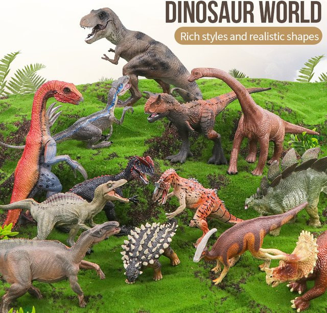 XIALIBAOMOWAN Jurassic Dinosaurier T-Rex Mosasaurus, Actionfiguren, PVC - Bild 1