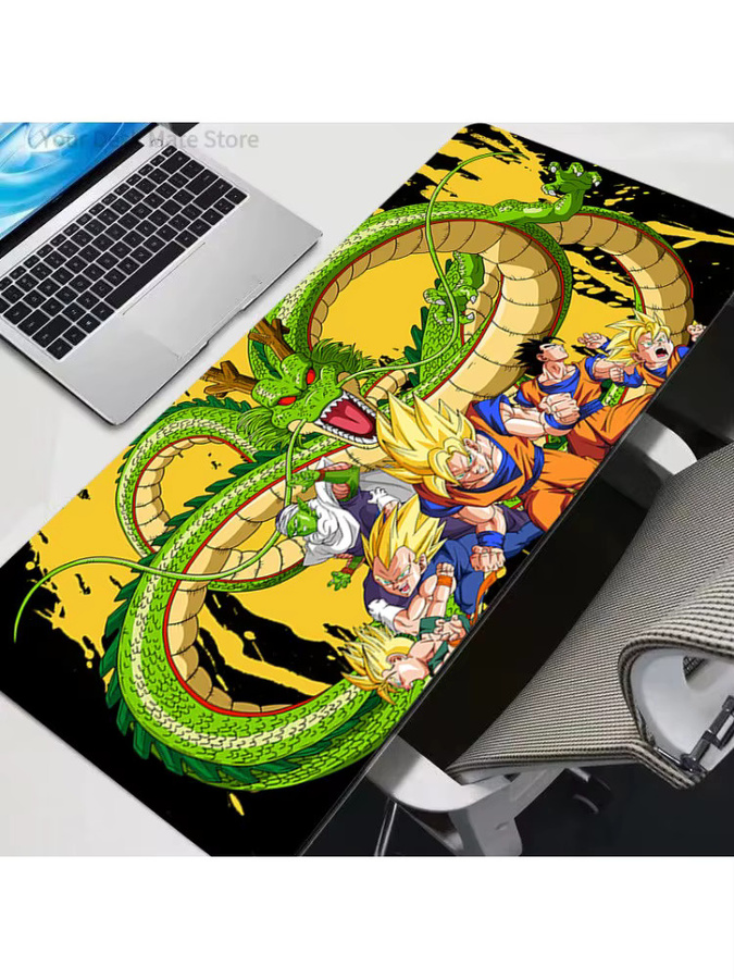 Bandai Dragon Ball Z Goku & Vegeta XXL Mauspad Multicolor Gaming-Schreibtischunterlage für PC und Tastatur - Bild 2