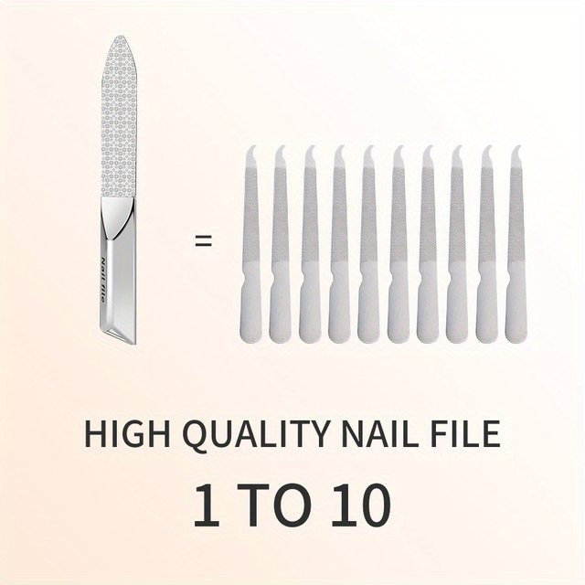 Ouriner Nagelfeile aus Edelstahl, doppelseitig, Unisex - Bild 1
