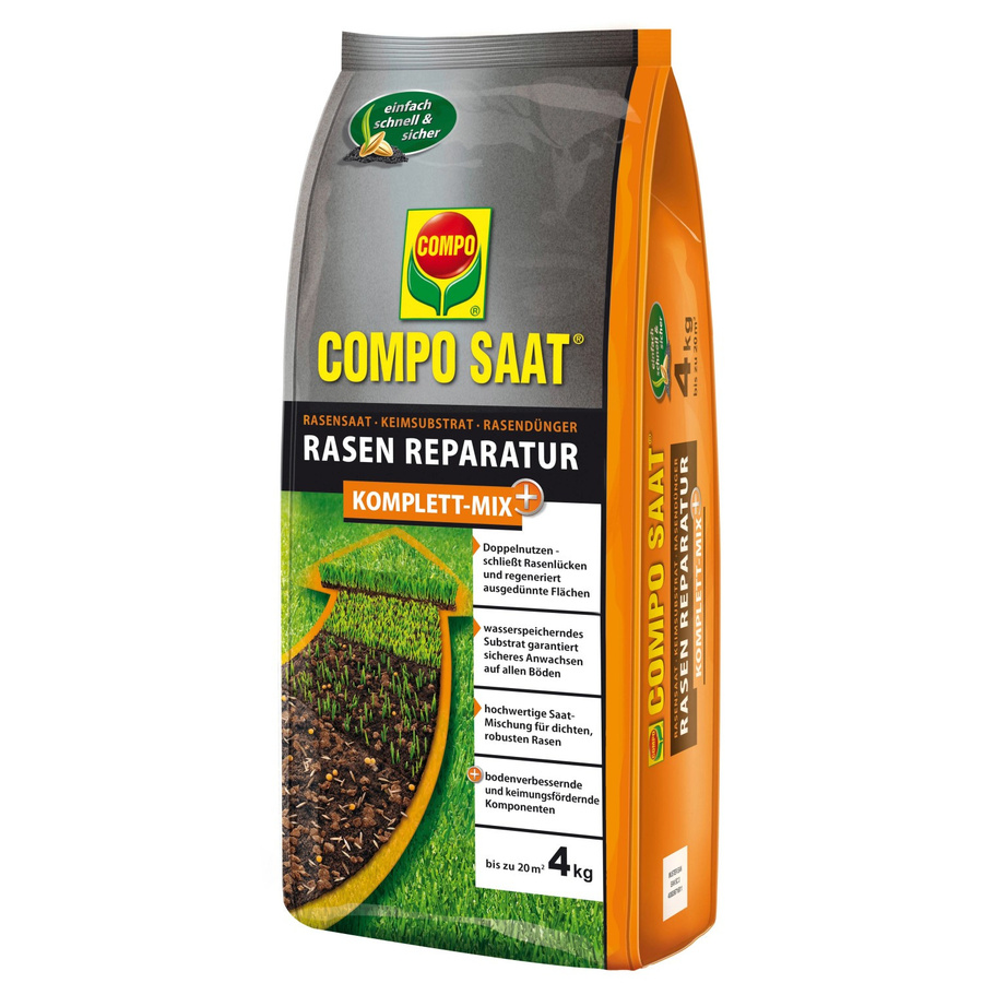 Compo Rasen-Reparatur Komplett Mix Saatgut 4 kg - Bild 2