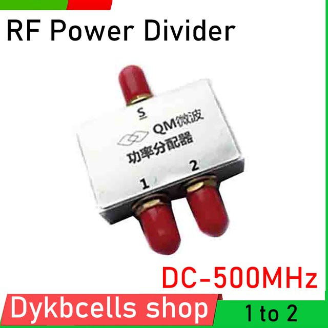 DykbRadio RF-Leistungsteiler 1 zu 2 DC-1-500Mhz VHF UHF FM Kombinierer in Silber für Walkie-Talkie und Amateurfunk-Verstärker - Bild 1