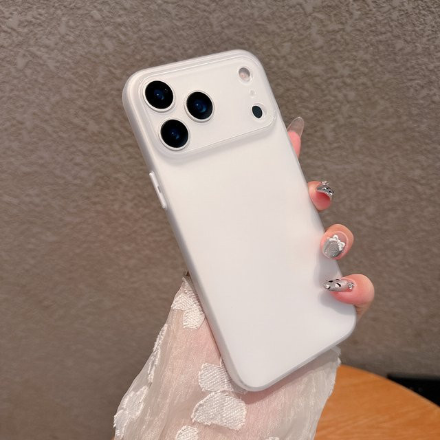 Ultradünne matte Handyhülle NYFundas für iPhone 17 Pro Max, 16, 15 Plus, 14, 13, 12 in Schwarz oder Weiß - Bild 1