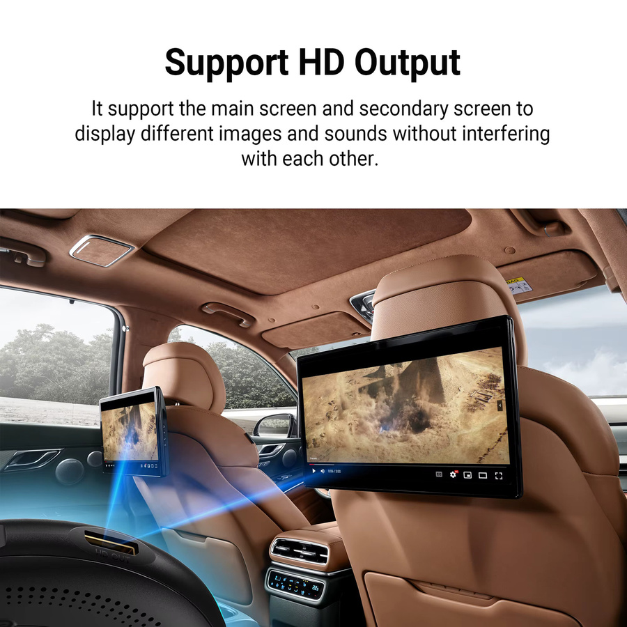OTTOCAST P3 Android AI Box mit HDMI Out für Wireless CarPlay und Android Auto in Schwarz - Bild 3