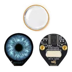 Waveshare 0,71 Zoll Double Eye Rundes LCD-Anzeigemodul mit SPI-Schnittstelle, 160x160 Pixel und 65K Farben für Arduino, Raspberry Pi, ESP32 und STM32 - Bild 3
