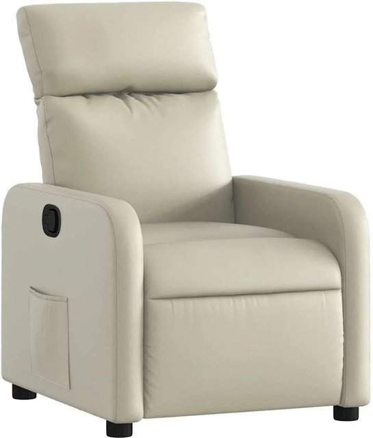 vidaXL Relaxsessel in Beige aus Kunstleder mit Armlehnen - Bild 1