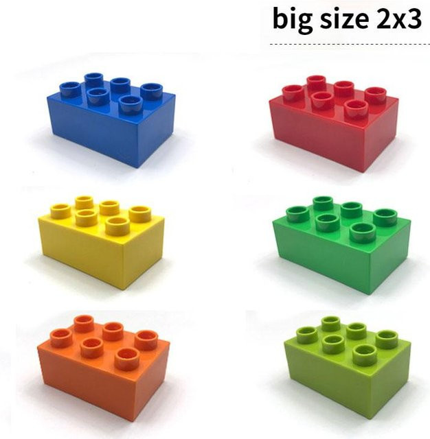 Grundbaustein 2x3, Bausteine, 10-teiliges Set, Bunt / Mehrfarbig - Bild 1