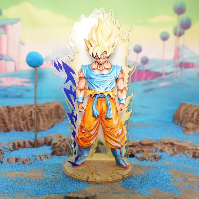 Bandai Dragon Ball Son Goku Super Saiyajin Actionfigur, 20cm, Kunststoff - Bild 1
