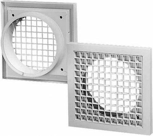 Helios Lüftergitter G 100 B aus Kunststoff in Weiß - Bild 1