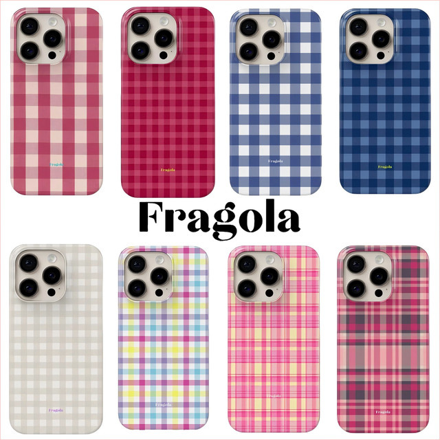 Fragola Bunte Koreanische Gitter-Handyhülle für iPhone 11 bis iPhone 17 Pro Max mit Glänzender Folie in Multicolour - Bild 1