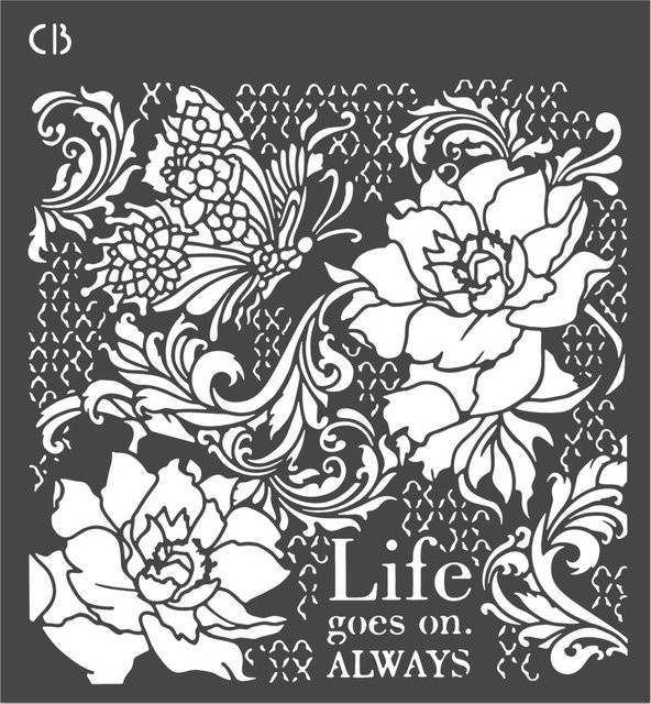 Schablone Ethereal - Life goes on - Bild 1