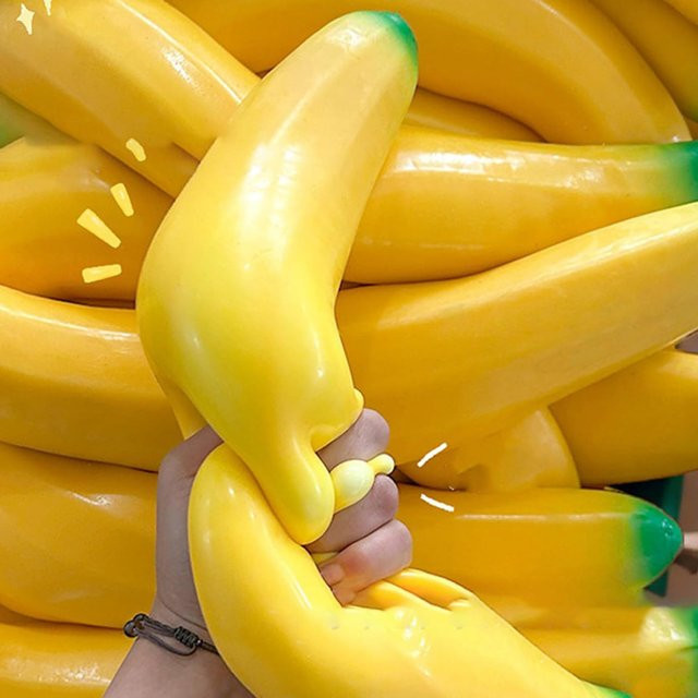 JOCESTYLE Bananen-Spielzeuge, Schaumstoff-Schreibtischdekoration, 17,72 Zoll - Bild 1