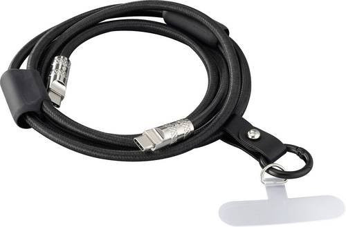 Renkforce USB-C Kabel USB 2.0 in Schwarz, Länge: 1,50 m, Modell RF-6721086 - Bild 1