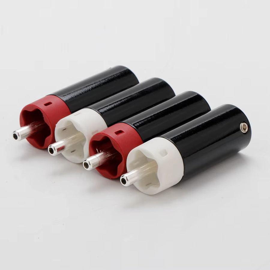 Preffair Star Line Audiophiler RCA-Adapter Gold und Silber beschichtet mit 9mm Loch für Lautsprecher-Verstärker-Kabelanschluss - Bild 3