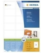 Herma Premium Universal Papieretiketten weiß, 100 Bogen A4, B/H: 70 x 42 mm - Bild 1