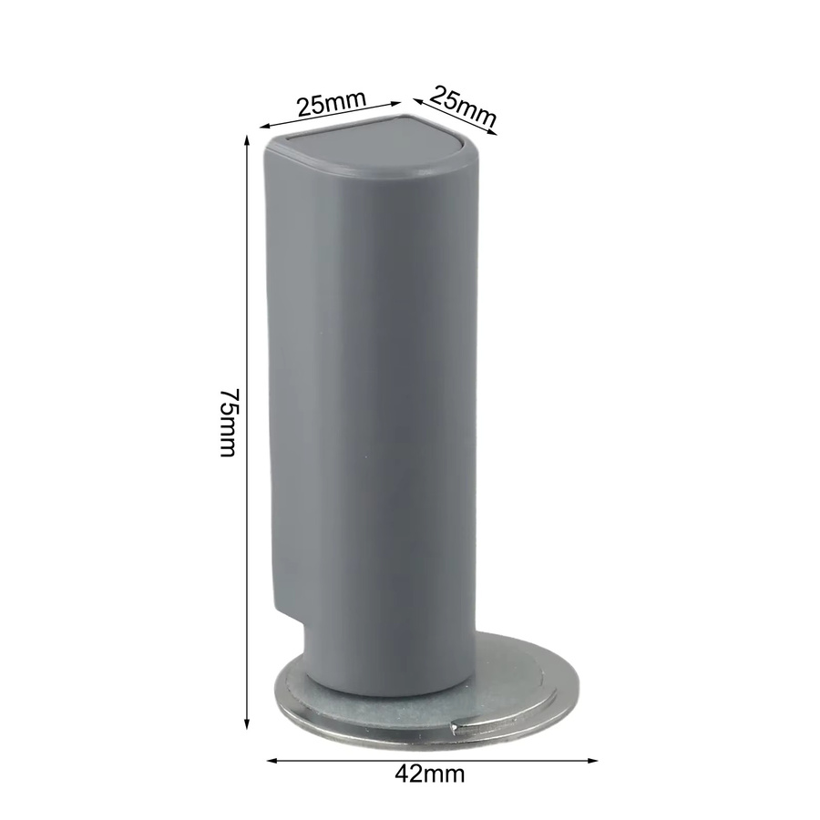 Magnetischer Türstopper aus Edelstahl in Schwarz ohne Stanzen mit Saugnapf und Touch-Funktion - Bild 4