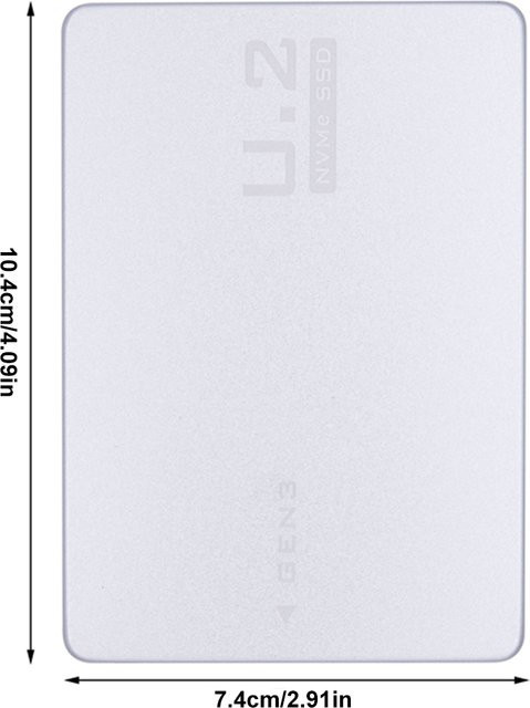 M.2 NVMe zu U.2 SFF-8639 Adapterkarte mit Gehäuse für M.2 SSD zu PCI-e U.2 Konvertierung - Bild 1