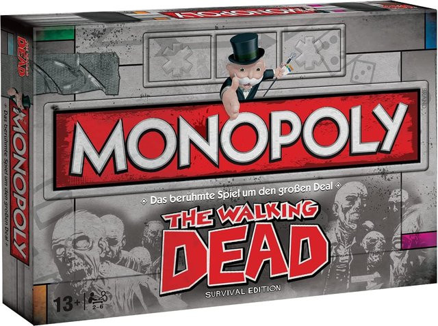 Winning Moves Monopoly The Walking Dead Survival Edition Brettspiel ab 13 Jahren - Bild 1