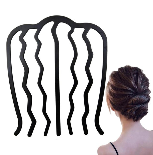 Haarkamm U-förmige Haarspange Metall, Unisex - Bild 1