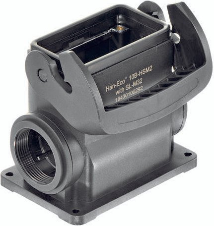 HARTING Sockelgehäuse 19 43 010 0292 19430100292 aus Kunststoff in Schwarz - Bild 1