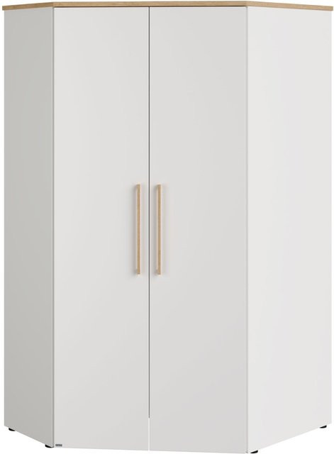 Eck-Kleiderschrank PAIDI OSCAR in Weiß für dein Jugendzimmer - Bild 1