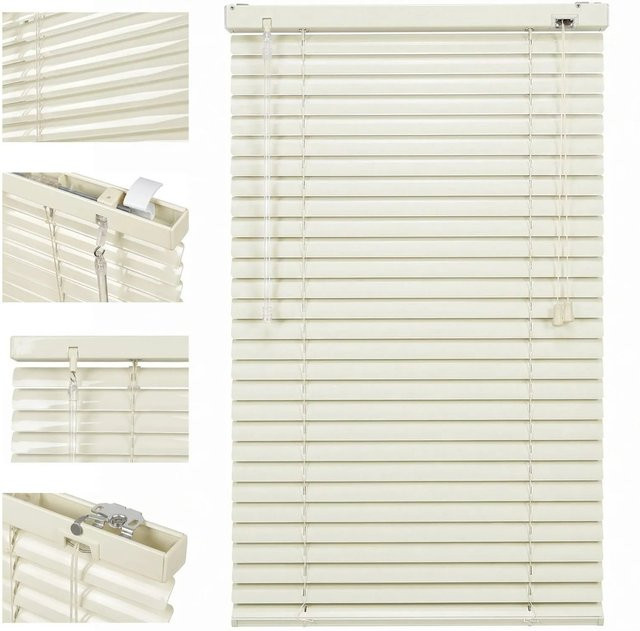 Sekey Aluminium Jalousie thermoisolierend in Cremebeige, Breite: 80 cm, Höhe: 130 cm - Bild 1