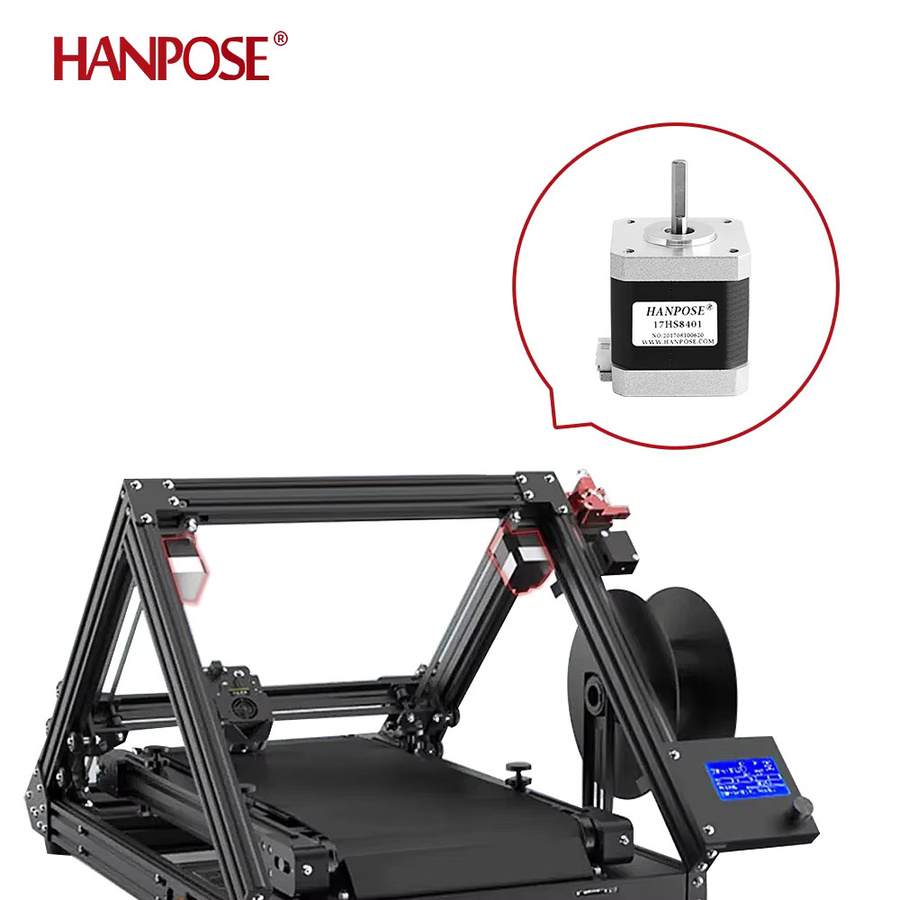 HANPOSE Schrittmotor Nema 17 17HS8401 4-Leiter 52N.cm 48mm 1,8A 42mm für 3D-Drucker 3er-Set - Bild 3