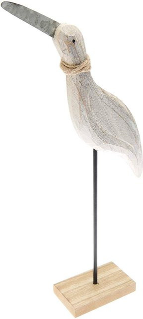Rico Design Aufsteller Möwe aus Holz in Grau, B: 15 cm, H: 32,5 cm - Bild 1