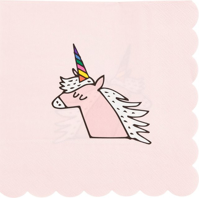 Rico Design Servietten Einhorn in Pink - Bild 1