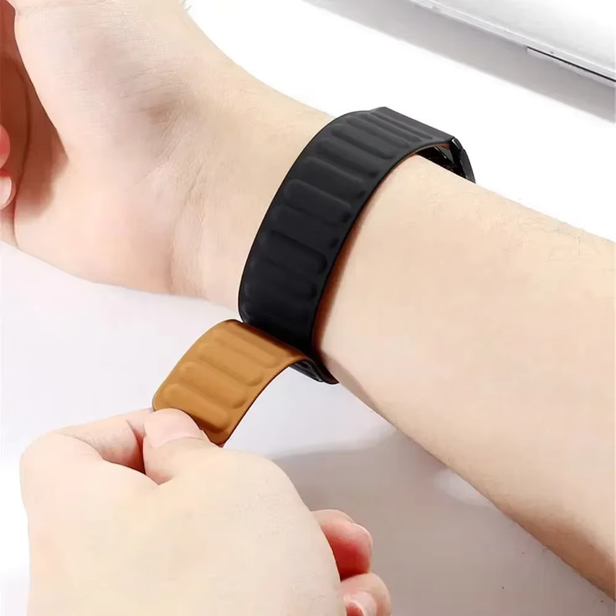 CAOWTAN Uhrenarmband Silikon, Schwarz, Unisex - Bild 2