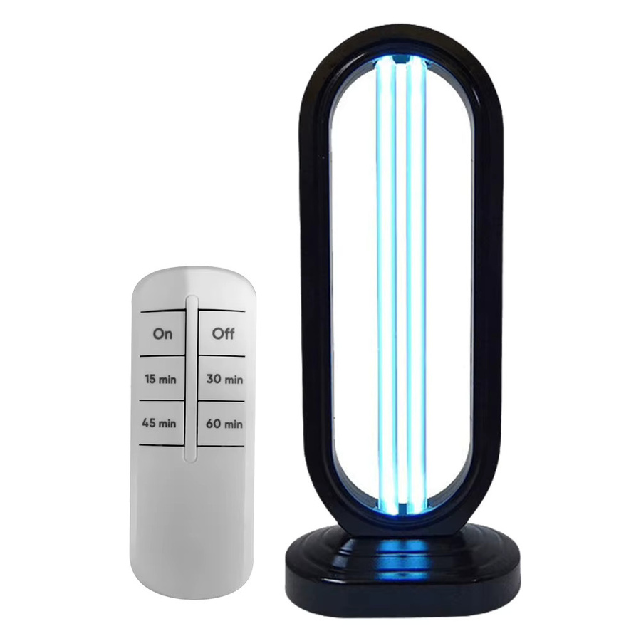 Alloet UV-Licht-Sterilisator mit 3-Stufen-Timer und Fernbedienung, 38W UVC-Lampe zur Desinfektion in Schwarz, B/T/H: 41,5 x 18,0 cm - Bild 4