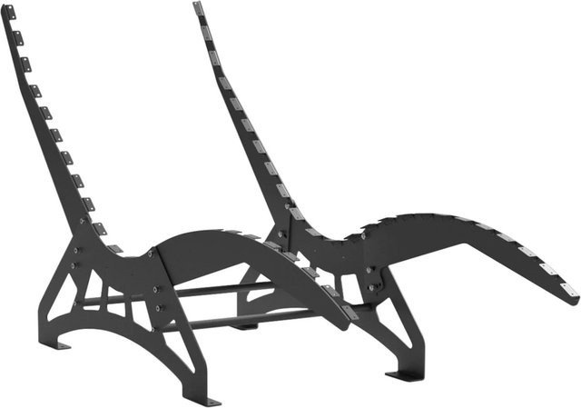 SOTECH Gartenliege Untergestell LOUNGER Bausatz aus Edelstahl in Schwarz Matt, Breite: 68 cm - Bild 1