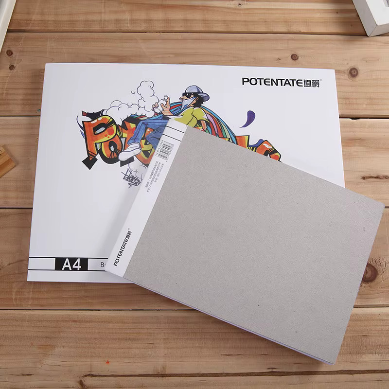 Emenne Markerpapier Skizzenbuch mit 32 Blatt, 120 g, Farbe: Weiß - Bild 3