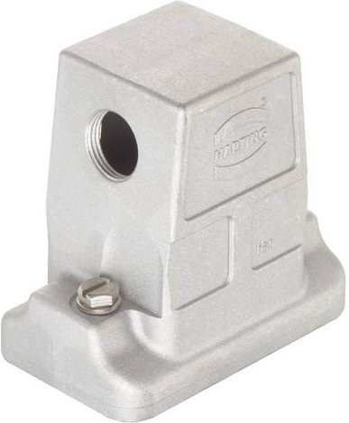HARTING Tüllengehäuse in Silber aus Aluminium 19 39 806 0546 - Bild 1