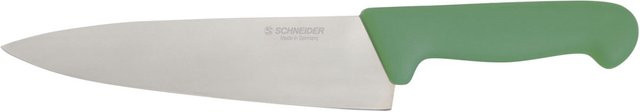 Schneider Kochmesser mit Schutzhülle aus Edelstahl in Grün, Klingenlänge: 20 cm - Bild 1