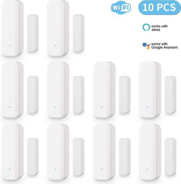 Tuya Smart Life Wifi Türsensor und Fenstersensor zur Einbruchsicherung in Weiß - Bild 1