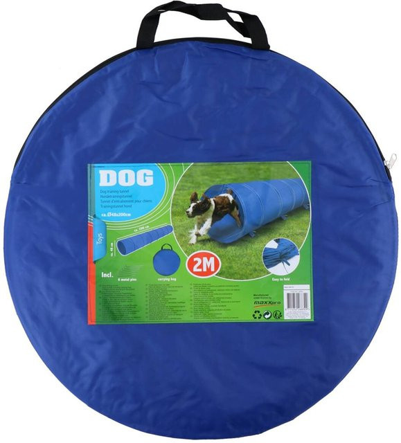 Pet Toys Hundetunnel, blau, Metall, 200x48 cm - Bild 1