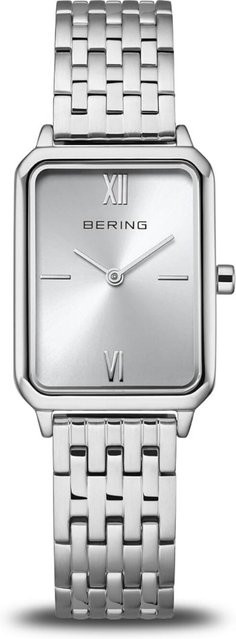 Bering Damenuhr, Quarz, Edelstahl, Silber, 23 mm, Rechteckig - Bild 1