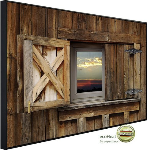 papermoon Infrarotheizung EcoHeat Scheunenfenster mit Matt-Effekt in Bunt mit App-Steuerung und WLAN - Bild 1