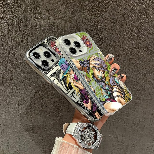 J-JoJos Gyro Zeppeli Handyhülle für iPhone 17 16 15 14 13 12 11 Pro Max Plus und 17 Air Max, stoßfest mit matter Rückseite, Schwarz/Mehrfarbig - Bild 1