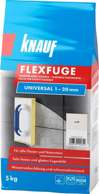 Knauf Flexfuge Universal Fugenmörtel Weiß 5 kg - Bild 1