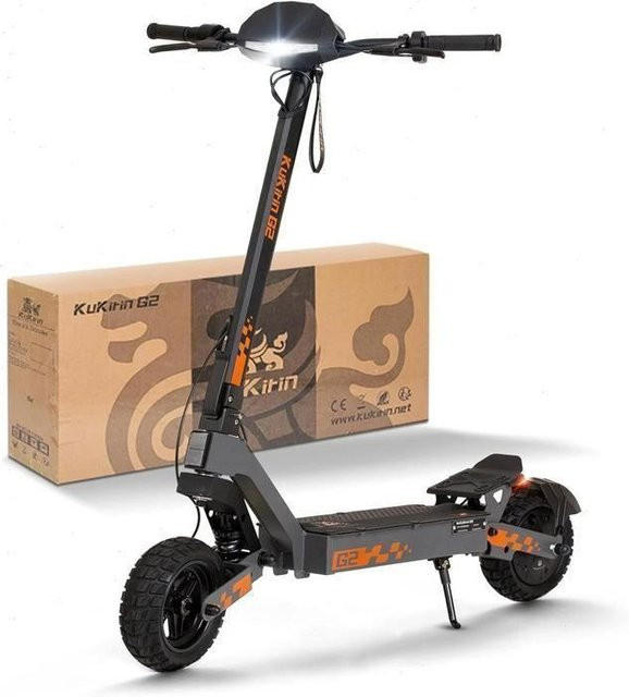 KuKirin G2 Elektroroller faltbar, Schwarz, 1200W Motor, 48V 15.6Ah Akku, bis 45 km/h, 55 km Reichweite - Bild 1